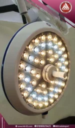 Real image of Bedfordmed LED surgical light, ceiling-mounted, 70cm dome, white design, 200,000 lux shadow-free illumination