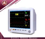 زاوية أمامية لجهاز مونيتور Yonker YK-8000B لمراقبة المرضى بدقة بشاشة 12.1 بوصة TFT، تصميم أبيض محمول.