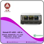 400W Korean-made diathermy (electrosurgical) unit with a user interface featuring three small displays, finished in dark and light gray.
